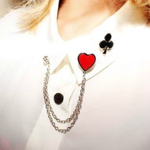 Krae nipsu geomeetrilise kujundusega Korea stiilis sulam ja kunstlikud kivid