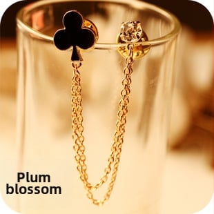 Krae nipsu geomeetrilise kujundusega Korea stiilis sulam ja kunstlikud kivid