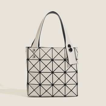 Geantă cu design geometric romboidal, material PU (Stil: Simplitate urbană; Material: PU; Tendință: geantă pătrată; Sezon: Primăvara 2024; Potrivit pentru: uz zilnic)