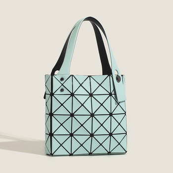 Geantă cu design geometric romboidal, material PU (Stil: Simplitate urbană; Material: PU; Tendință: geantă pătrată; Sezon: Primăvara 2024; Potrivit pentru: uz zilnic)