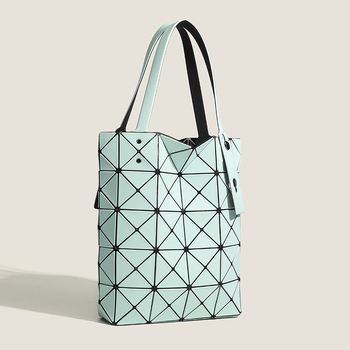 Geantă cu design geometric romboidal, material PU (Stil: Simplitate urbană; Material: PU; Tendință: geantă pătrată; Sezon: Primăvara 2024; Potrivit pentru: uz zilnic)