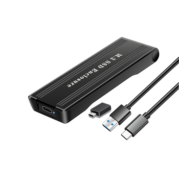 Q26 Type-C M.2 NVMe SSD кутия за лаптоп, Flip-Top, ABS, поддържа до 4TB, съвместим със SATA