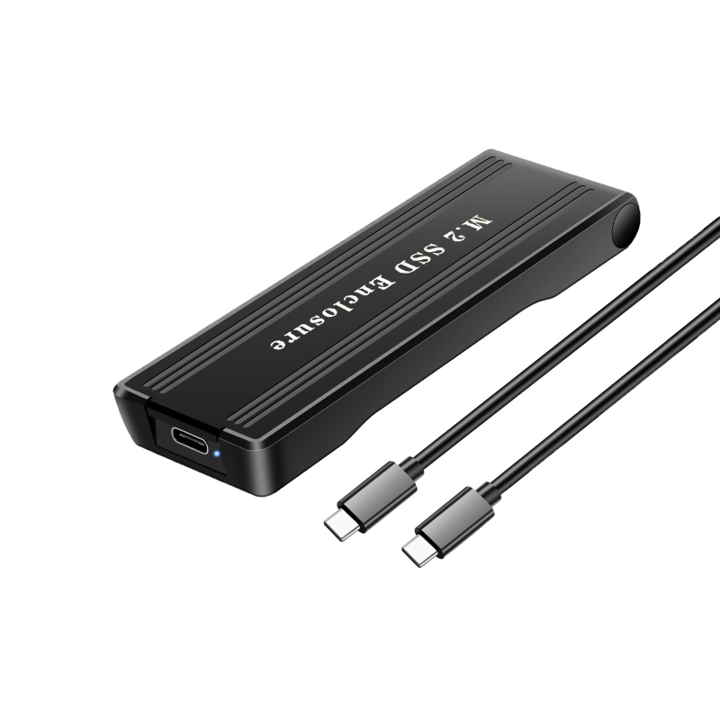 Q26 Type-C M.2 NVMe SSD кутия за лаптоп, Flip-Top, ABS, поддържа до 4TB, съвместим със SATA