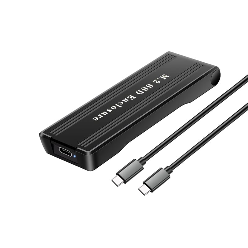 Q26 Type-C M.2 NVMe SSD кутия за лаптоп, Flip-Top, ABS, поддържа до 4TB, съвместим със SATA