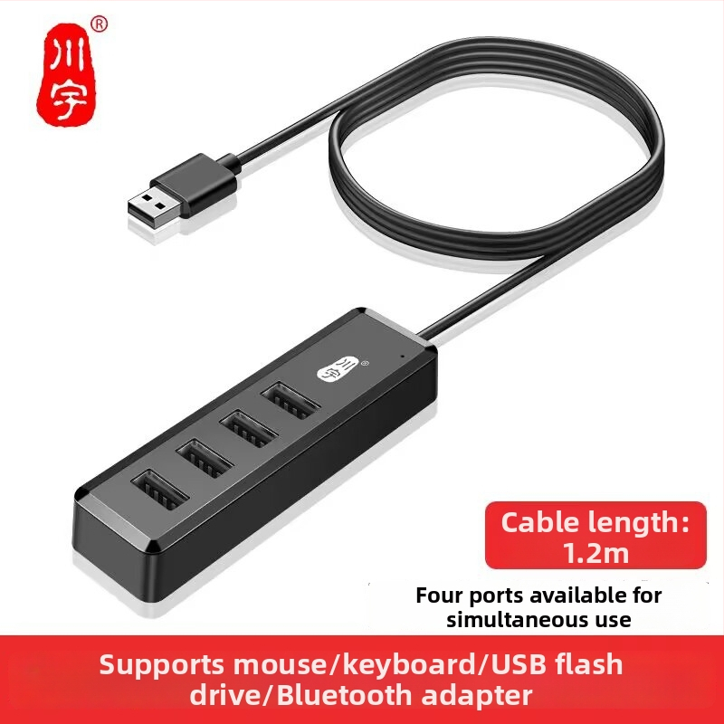 USB hub pre notebook, 1-4 portov, USB 3.0, Type-C prenos, model H302 (USB 3.0, 1-4 portov, bez externého napájania, kábel 120 cm)