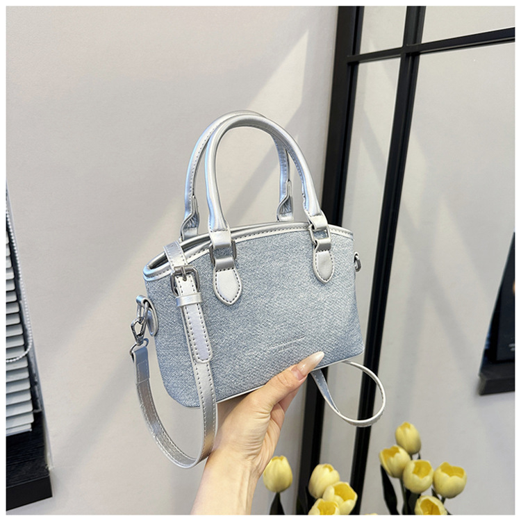 Geantă tip bucket din PU, stil urban minimalist, închidere cu fermoar, căptușeală din poliester (vara 2025, formă de găleată, curea cu o singură curea)