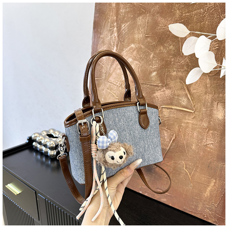 Geantă tip bucket din PU, stil urban minimalist, închidere cu fermoar, căptușeală din poliester (vara 2025, formă de găleată, curea cu o singură curea)