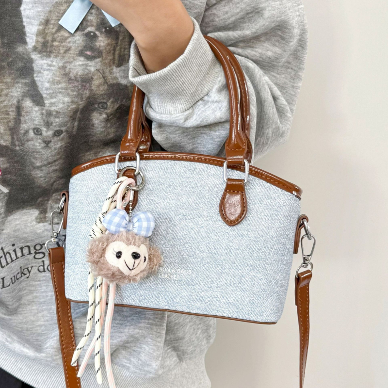 Geantă tip bucket din PU, stil urban minimalist, închidere cu fermoar, căptușeală din poliester (vara 2025, formă de găleată, curea cu o singură curea)