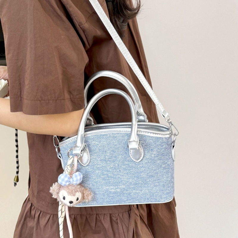 Geantă tip bucket din PU, stil urban minimalist, închidere cu fermoar, căptușeală din poliester (vara 2025, formă de găleată, curea cu o singură curea)