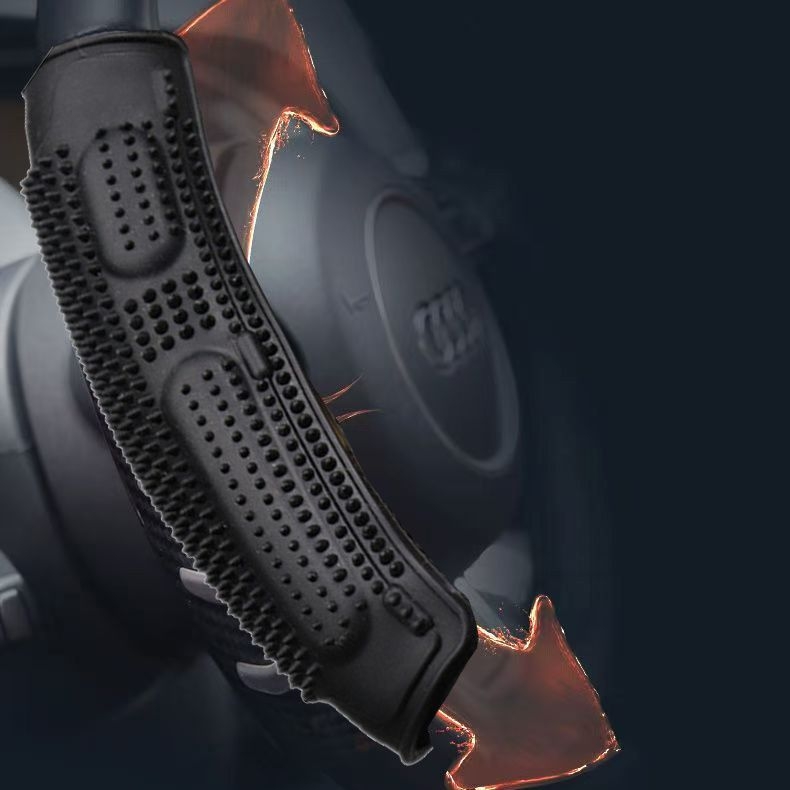 Husă de volan pentru mașină cu masaj, anti-alunecare și acupresură booster