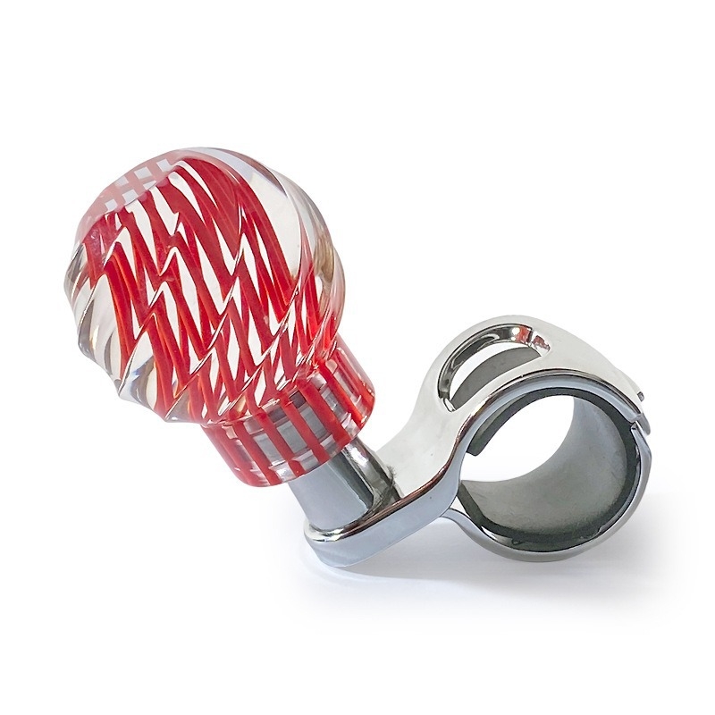 Yse univerzalni akrilni kristalni Power Ball za volan, dodatak za uštedu napora, 340 g, prilagodljiv (Brand: Yse; Materijal: akril + hardver; Težina: 340 g; Univerzalno; Prilagodba: Da)