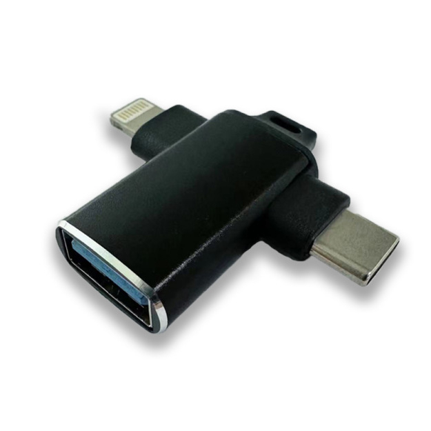 Hub USB-C OTG 3 în 1 pentru tablete — interfață USB 3.0, suportă USB flash și mouse, fără alimentare externă