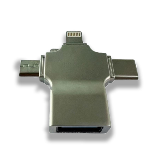 Hub USB-C OTG 3 în 1 pentru tablete — interfață USB 3.0, suportă USB flash și mouse, fără alimentare externă