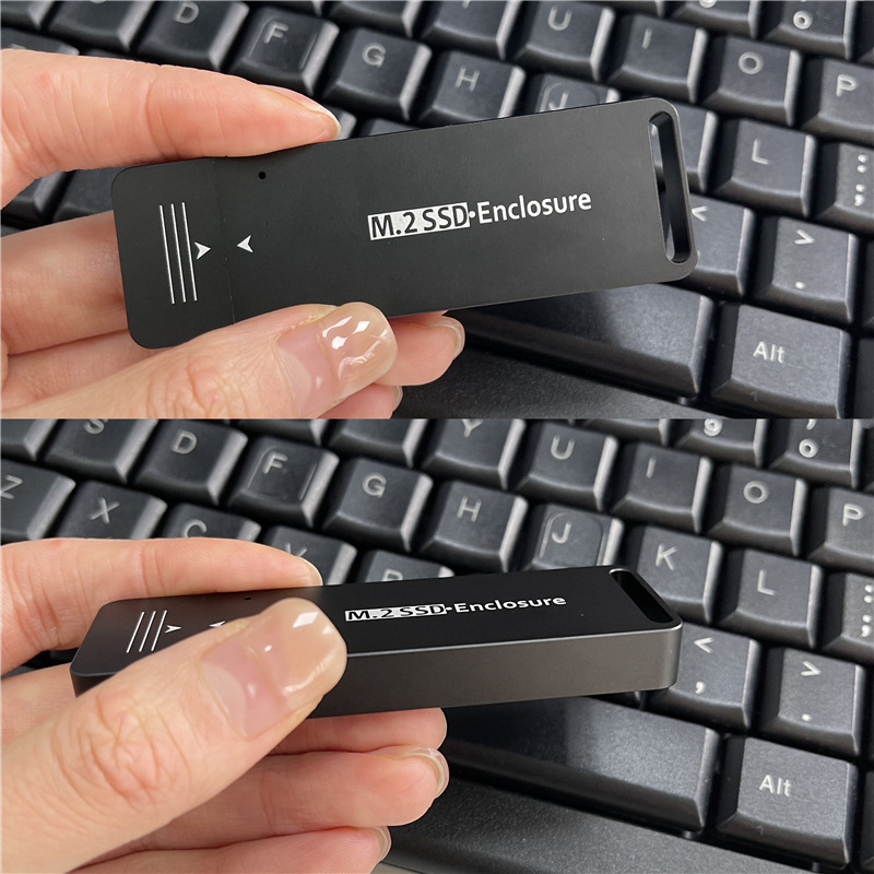 Carcasă externă NVMe NGFF la USB Type-A, aliaj CNC din aluminiu, USB 3.1, 10 Gbps, model MCA1231