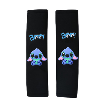Husă decorativă pentru centura de siguranță a mașinii cu Stitch – poliester, acoperire decorativă pentru interior, potrivire universală
