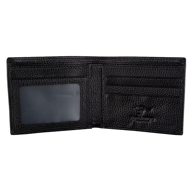 Vīriešu īss maks no īstas ādas, pirmās kārtas āda, pilsētas minimālais stils, vienkrāsains