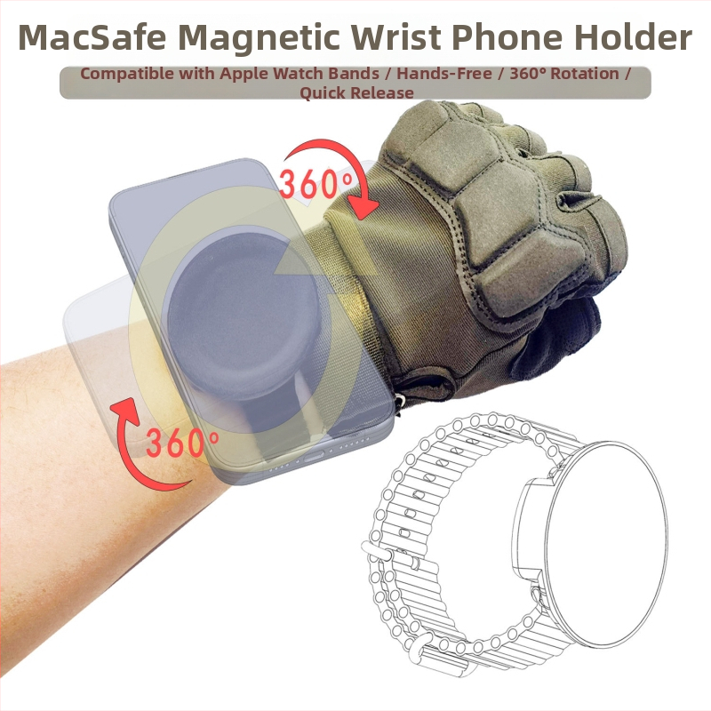 Držač za zglob za telefon (Brand: Small things master; Tip: Držač za zglob; Materijal: Plastik; Prilagodba: Podržano)
