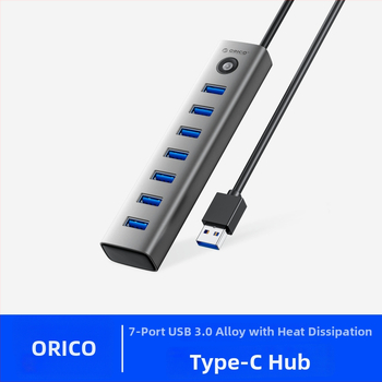 Orico USB 3.0 7-portová dokovacia stanica z hliníkovej zliatiny, model CL7U