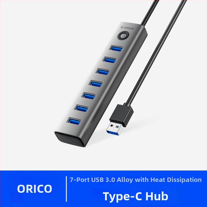 Orico USB 3.0 7-portová dokovacia stanica z hliníkovej zliatiny, model CL7U