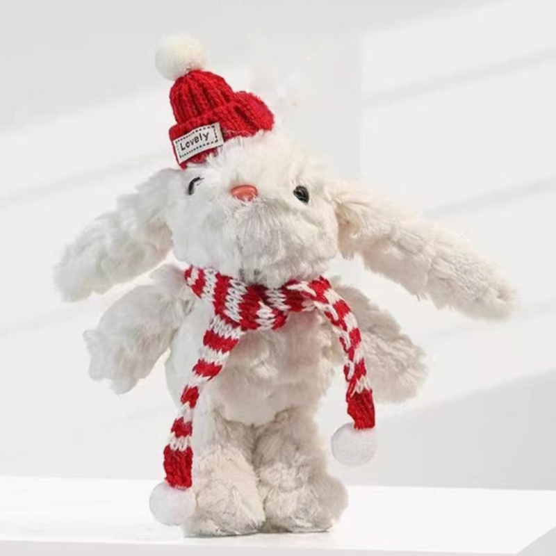 Plīša zaķēns atslēgu piekariņš un somas kulons, anime dizains, svaigs un salds stils, vasara 2024