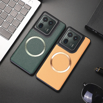 Husă Motorola pentru telefon cu textură de piele magnetică, protecție totală, finisaj mecanizat, personalizabil