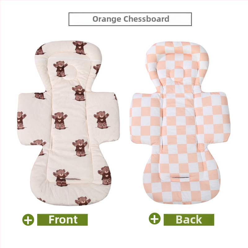 Kokvilnas paliktnis bērnu ratiem un gultiņai, četru sezonu saderība, iekšējā spilvena nomaiņa, vidukļa atbalsts un galvas spilvens