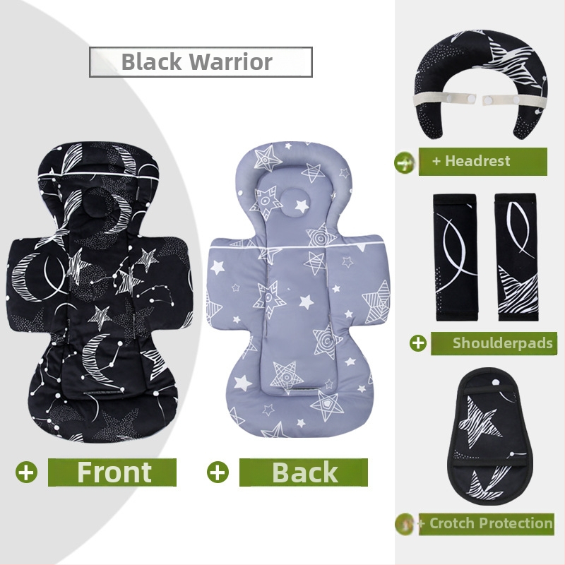 Kokvilnas paliktnis bērnu ratiem un gultiņai, četru sezonu saderība, iekšējā spilvena nomaiņa, vidukļa atbalsts un galvas spilvens