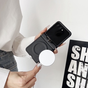 Μαγνητική δακτυλική πόρπη για θήκη Moto Razr60/50 Ultra, αναδιπλούμενο στυλ, απλός σχεδιασμός; Υλικό: PC + δέρμα; Συμβατά μοντέλα: Moto Razr60/50 Ultra