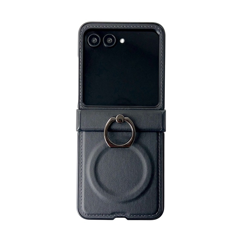 Μαγνητική δακτυλική πόρπη για θήκη Moto Razr60/50 Ultra, αναδιπλούμενο στυλ, απλός σχεδιασμός; Υλικό: PC + δέρμα; Συμβατά μοντέλα: Moto Razr60/50 Ultra