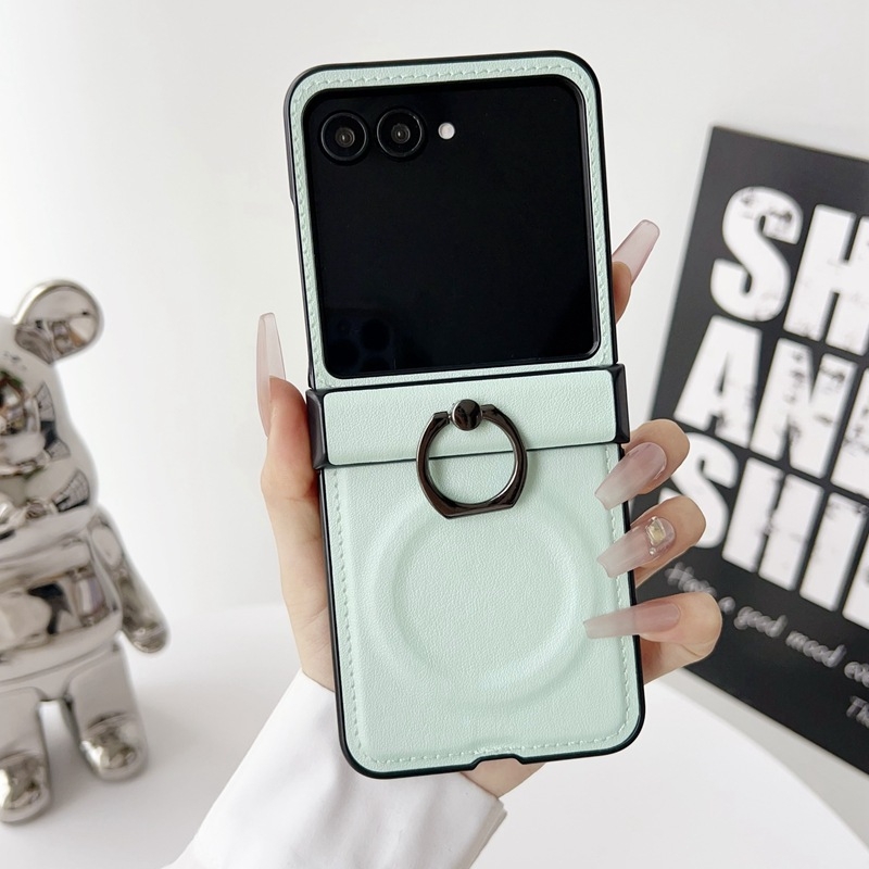 Μαγνητική δακτυλική πόρπη για θήκη Moto Razr60/50 Ultra, αναδιπλούμενο στυλ, απλός σχεδιασμός; Υλικό: PC + δέρμα; Συμβατά μοντέλα: Moto Razr60/50 Ultra