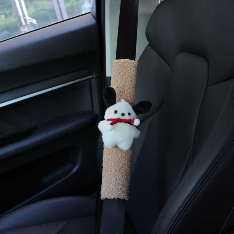 Crtani Pacha Dog – jastučić za rame sigurnosnog pojasa automobila, ovčja vuna, Tianchen, težina 0,18 kg