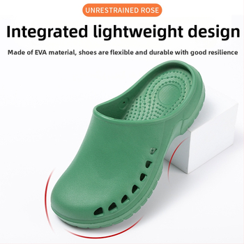 Chirurginiai bateliai operacinei salei – EVA viršus ir padas, 3 cm storio padas, smūgio absorbcija ir neslidus paviršius, pirštų skylutės dizainas, Baotou Cave stilius