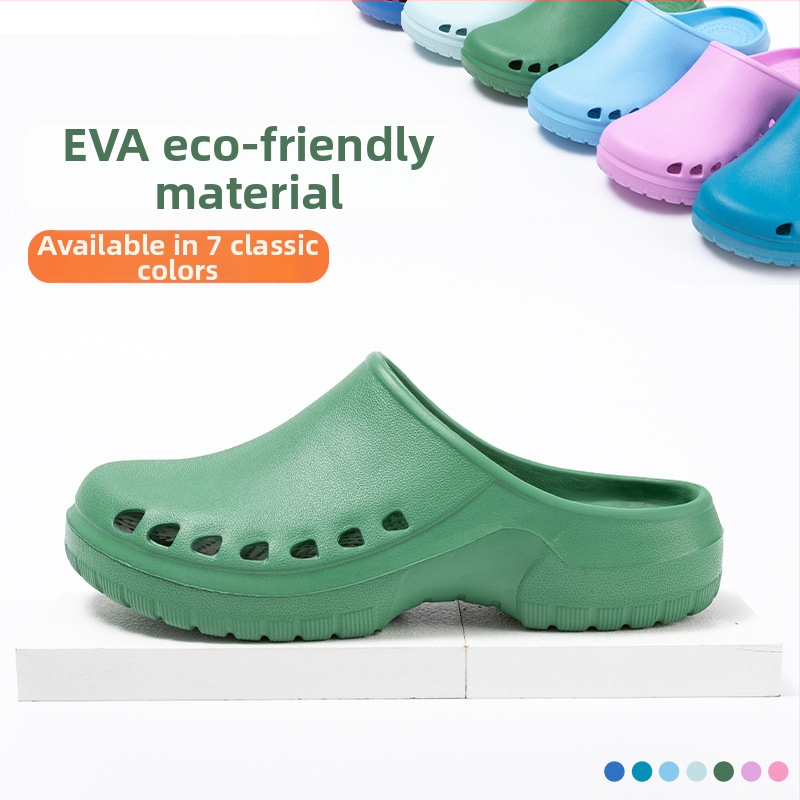 Chirurginiai bateliai operacinei salei – EVA viršus ir padas, 3 cm storio padas, smūgio absorbcija ir neslidus paviršius, pirštų skylutės dizainas, Baotou Cave stilius