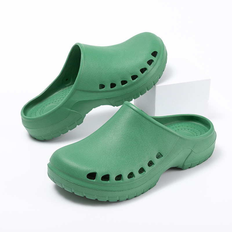 Chirurginiai bateliai operacinei salei – EVA viršus ir padas, 3 cm storio padas, smūgio absorbcija ir neslidus paviršius, pirštų skylutės dizainas, Baotou Cave stilius