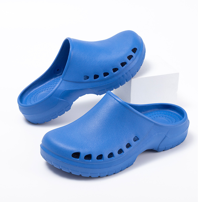 Chirurginiai bateliai operacinei salei – EVA viršus ir padas, 3 cm storio padas, smūgio absorbcija ir neslidus paviršius, pirštų skylutės dizainas, Baotou Cave stilius