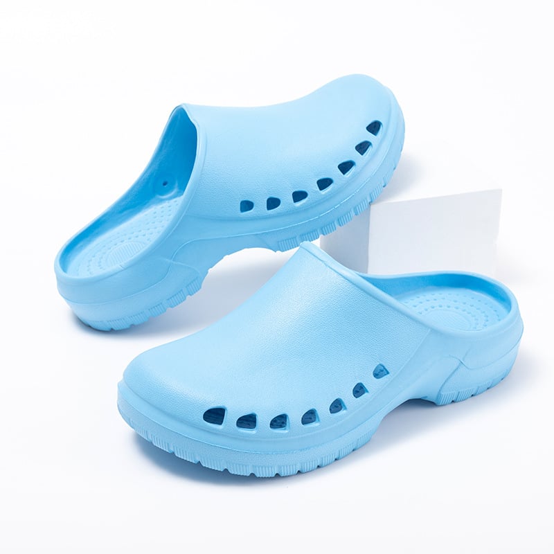 Chirurginiai bateliai operacinei salei – EVA viršus ir padas, 3 cm storio padas, smūgio absorbcija ir neslidus paviršius, pirštų skylutės dizainas, Baotou Cave stilius