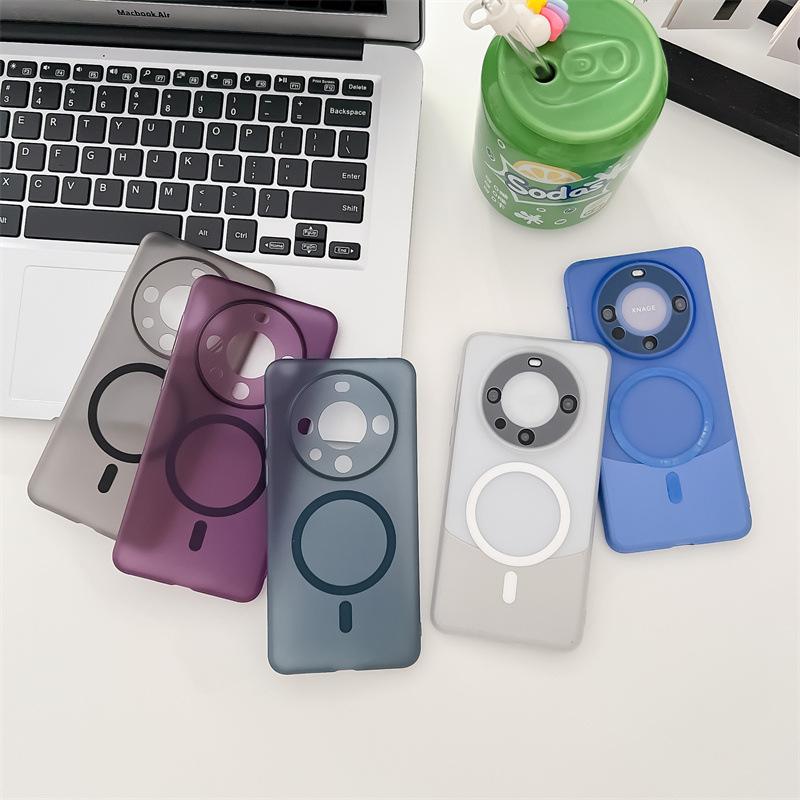 Кейс за Huawei Mate60/70: PC материал, матов финиш, магнитно задържане, удароустойчив, антиотпечатъци