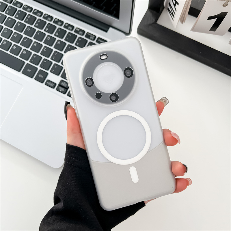 Кейс за Huawei Mate60/70: PC материал, матов финиш, магнитно задържане, удароустойчив, антиотпечатъци