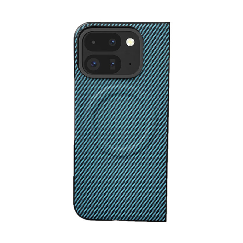 Θήκη Google Pixel Fold, διπλόμενη, με μοτίβο ανθρακονήματος, μαγνητική, μηχανική κατεργασία, Υποστήριξη για προσαρμογή