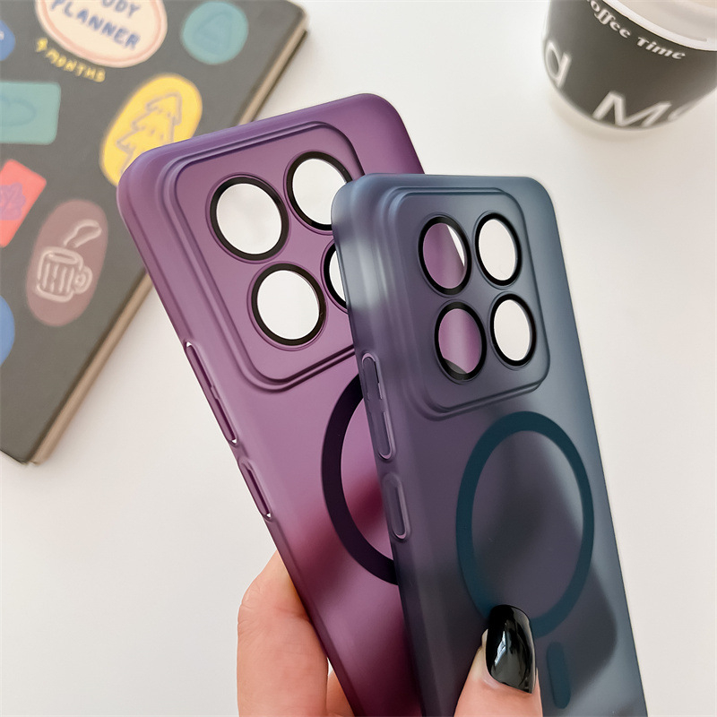 Tālruņa korpuss Xiaomi 17, ārkārtīgi plāns PC korpuss, magnētiska pievilkšana, matēta virsma, pilnīga lēcas aizsardzība