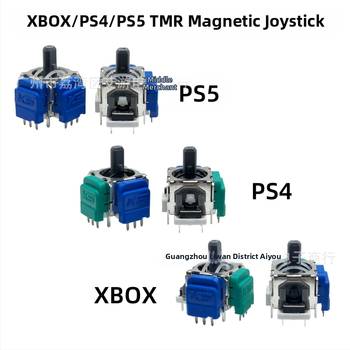 Hall efekta džojists PS4/PS5/Xbox — elektromagnētiska vadība, TMR magnētiskā pretestība, anti-drift dizains, spēcīga atgriezeniskā saite