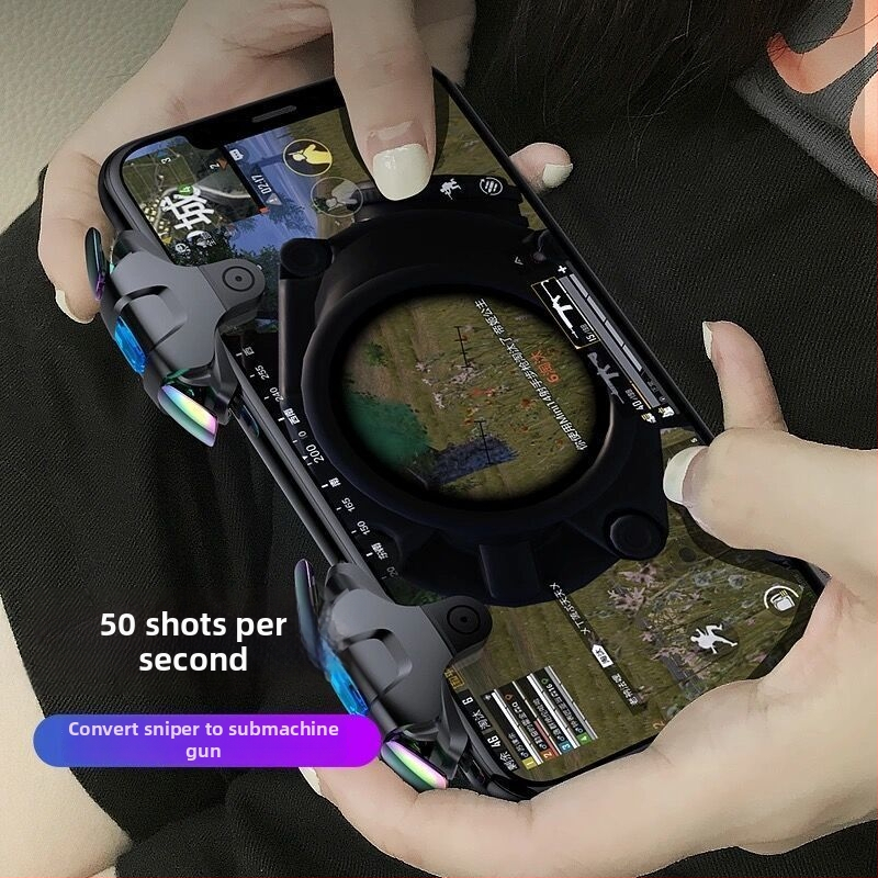 Controler de joc cu apăsare automată și declanșator pulsatoriu, pentru iOS și Android