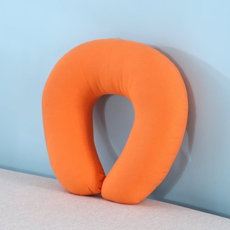 U- oblik vrata jastuk za putovanje, punilo od pearl cotton, minimalistički stil, za odrasle