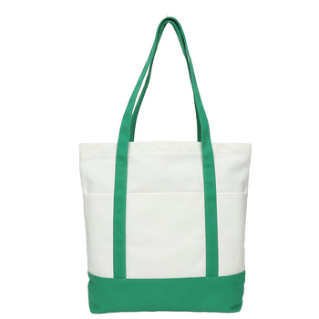 Канвасова чанта с принт на лого и текстура, цип за затваряне, подплата от полиестер, двойни презрамки, множество вътрешни джобове