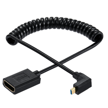 Καλώδιο Micro HDMI προς HDMI θηλυκό, υποστηρίζει 8K60Hz, μήκος 1,2 m, χαλκός αγωγοί με χρυσούς συνδετήρες, 19 ακίδες