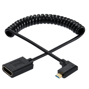 Καλώδιο Micro HDMI προς HDMI θηλυκό, υποστηρίζει 8K60Hz, μήκος 1,2 m, χαλκός αγωγοί με χρυσούς συνδετήρες, 19 ακίδες