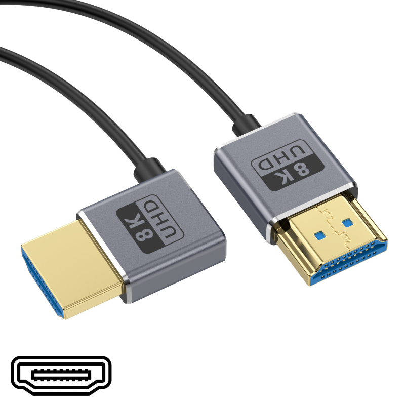 HDMI kábel 2.1, 8K@60Hz, 4K@240Hz, šírka pásma 48Gbps, meďový vodič