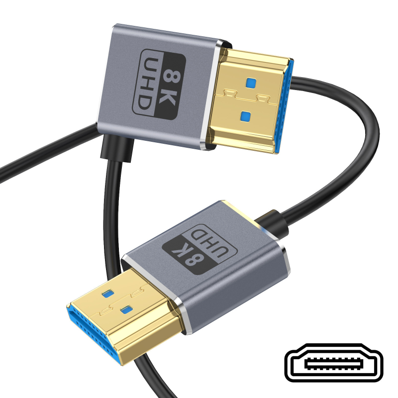 HDMI kábel 2.1, 8K@60Hz, 4K@240Hz, šírka pásma 48Gbps, meďový vodič