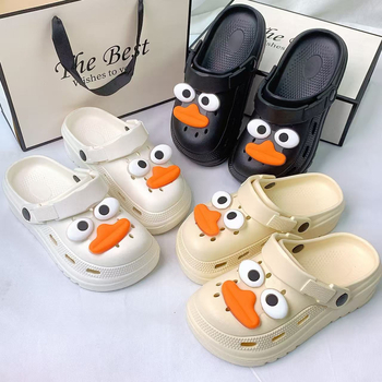 Moters Crocs stiliaus EVA sandalai, kvėpuojantys; EVA viršus ir pada; 3 cm+ storas pada; liejimo forma pada