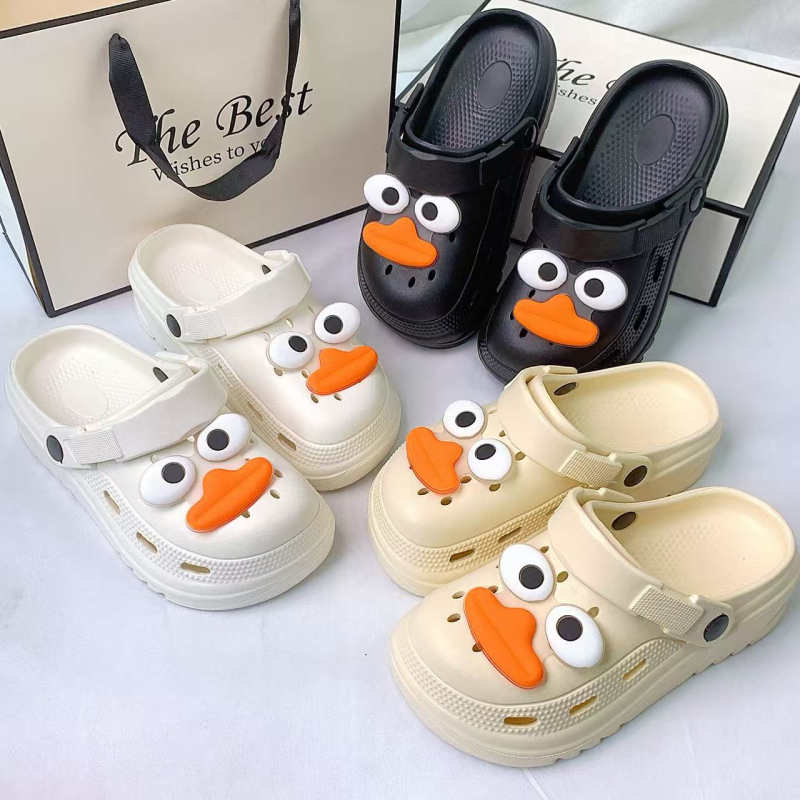 Moters Crocs stiliaus EVA sandalai, kvėpuojantys; EVA viršus ir pada; 3 cm+ storas pada; liejimo forma pada